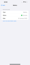 Load image into Gallery viewer, Apple Genuine Part Battery After Done Replacement Status and Date Validation
